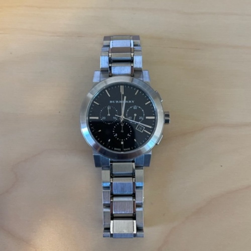 Burberry Stainless Steel Men's Watch BU9351 Chronograph 42mm Dial